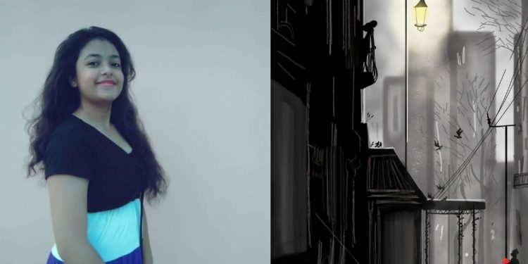 নিজের শিল্পী সত্ত্বাকে পুঁজি করেই বিধ্বস্ত বইপাড়া-কুমোরটুলির পাশে তরুণী!