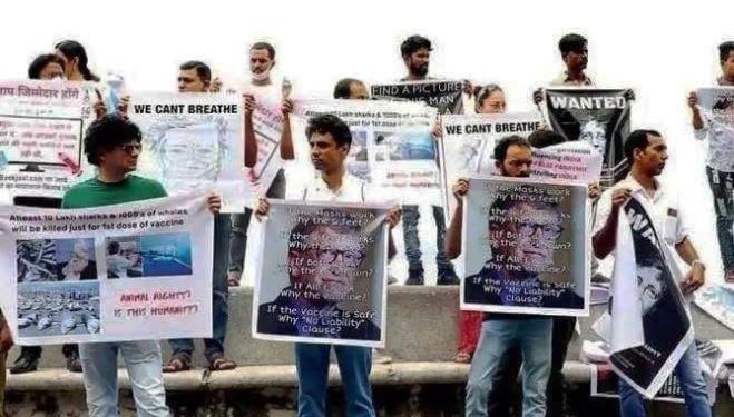 জোর করে মাস্ক পরা চাপিয়ে দেওয়া যাবেনা, মাস্ক-বিরোধী আন্দোলনের সাক্ষী হল মুম্বই!