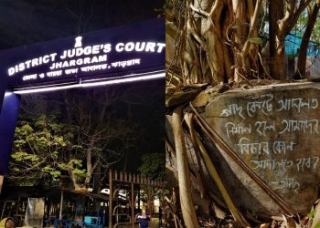 গাছ কেটে আদালত তৈরি হলে গাছেদের বিচার কোন আদালতে হবে? প্রশ্ন তুলল ঝাড়গ্রাম