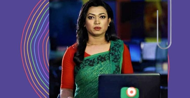 চিরকালীন অচলায়তন ভেঙে ইতিহাস!নারী দিবসে সংবাদ উপস্থাপনা করলেন তৃতীয় লিঙ্গের মানুষ!
