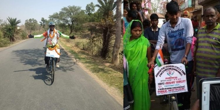 চাইল্ড ম্যারেজ রুখতে দু’চাকায় চড়ে ভারত ঘুরলেন পুরুলিয়ার অক্ষয়