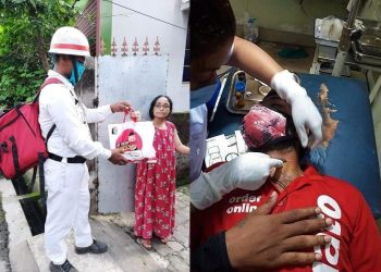 Daily News Reel - Humanitarian Police Helps Injured Delivery Boy