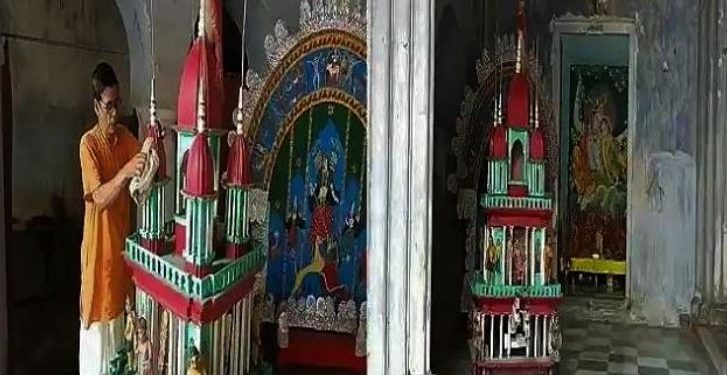 জোড়া রথযাত্রা! আজও ঐতিহ্যবাহী বর্ধমান রাজবাড়ীর সেই রথ