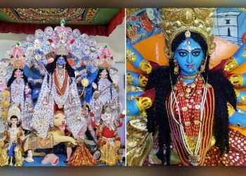 Daily News Reel- Blue Durga Idol of Nadia