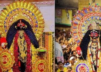সূর্যের মুখ দেখেন না! ভক্তদের আকর্ষণের কেন্দ্রে কোন্নগরের শকুন্তলা কালী
