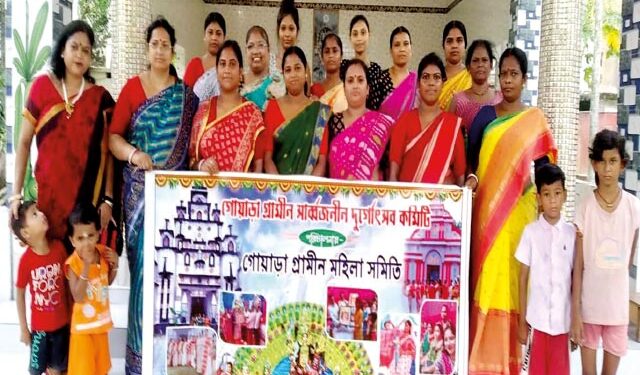 ঠাকুর কেনা, পুজোর দায়িত্ব; গোয়ারা গ্রামের পুজোতে মহিলারাই দশভূজা