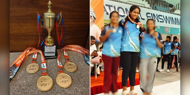 Daily News Reel - Gold Medal in Fin Swimming of Bengali