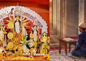 নামাজ দিয়েই শুরু হয় পুজো! আরামবাগে ৩৫০ বছরের ঐতিহ্যে মেশে সম্প্রীতি