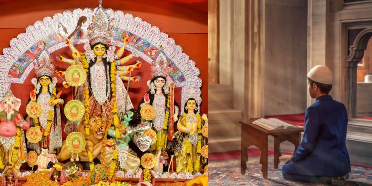 নামাজ দিয়েই শুরু হয় পুজো! আরামবাগে ৩৫০ বছরের ঐতিহ্যে মেশে সম্প্রীতি