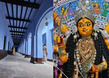 রাজপাট নেই, তবু জ্বলে বেলজিয়ামের ঝাড়বাতি! জমে ওঠে পুজো